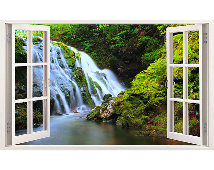 IMPRESSIVE 3D WINDOW WALL DECALS, REMOVABLE WALL STICKERS, WALL DECOR