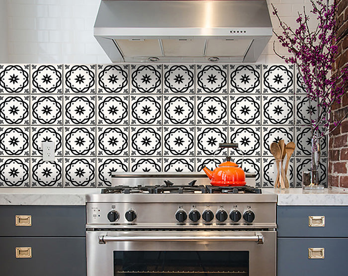 Decorative Tile stickers set of 24 Peel & Stick