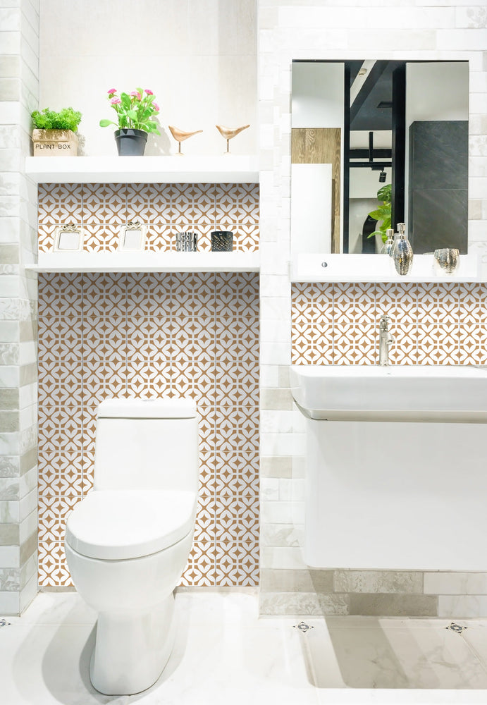 Decorative Tile stickers set of 24 Peel & Stick