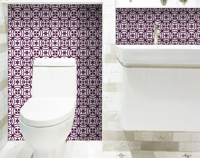 Decorative Tile stickers set of 24 Peel & Stick