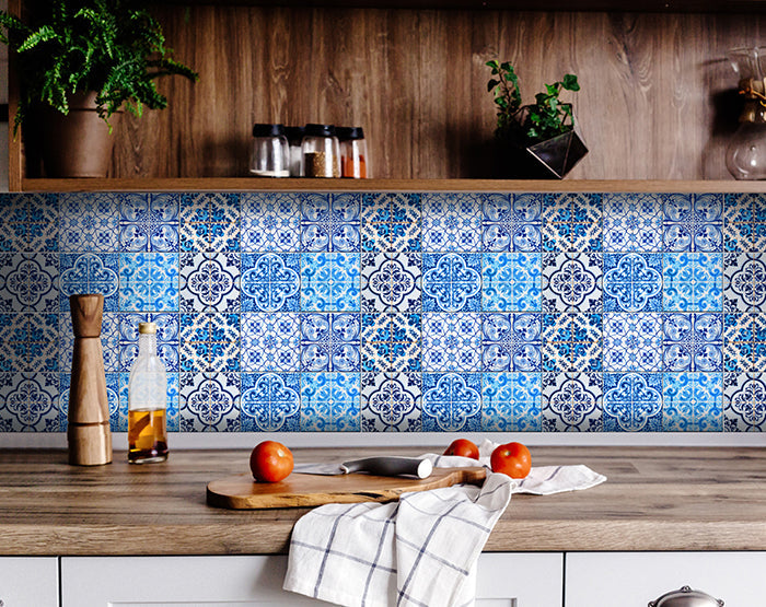 Decorative Tile stickers set of 24 Peel & Stick