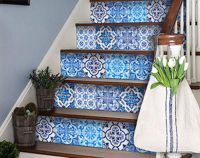 Decorative Tile stickers set of 24 Peel & Stick