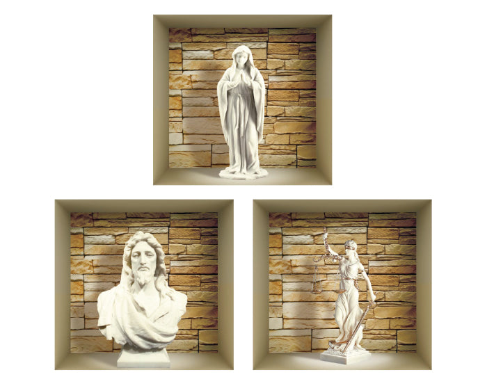 3D WALL Stickers, NICHE illusion set, Removable Vinyl