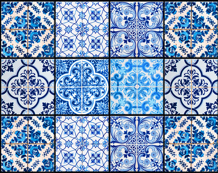 Decorative Tile stickers set of 24 Peel & Stick